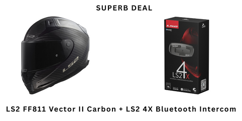 Exclusive Combo Deal: Save 15% on LS2 Helmets & Cardo Bluetooth Intercom at RideShed!