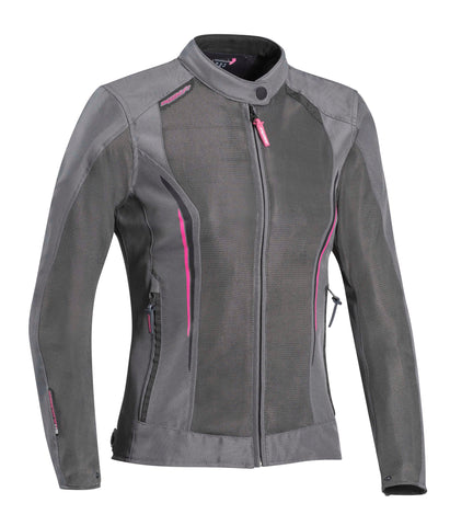 IXON COOL AIR LADY TEXTILE JKT GRY/PINK MD