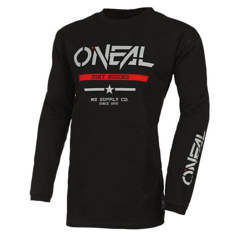 O'Neal ELEMENT Squadron Cotton Jersey - Black/Grey