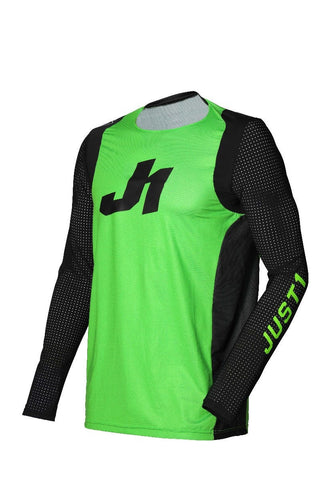 JUST1 J-FLEX MX JERSEY ARIA FLUO GRN/BLK SM