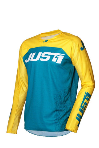 JUST1 J-FORCE MX JERSEY TERRA BLU/YEL SM