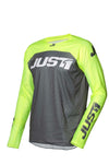 JUST1 J-FORCE MX JERSEY TERRA DARK GRY/FLUO YEL SM