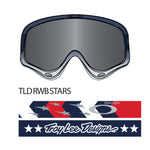 O-Frame MX Goggle TLD RWB Stars w/ Dark Grey Lens Oakley