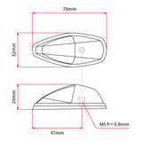 DRC 586 LED Flasher Lights (12V / Smoke / Pair)