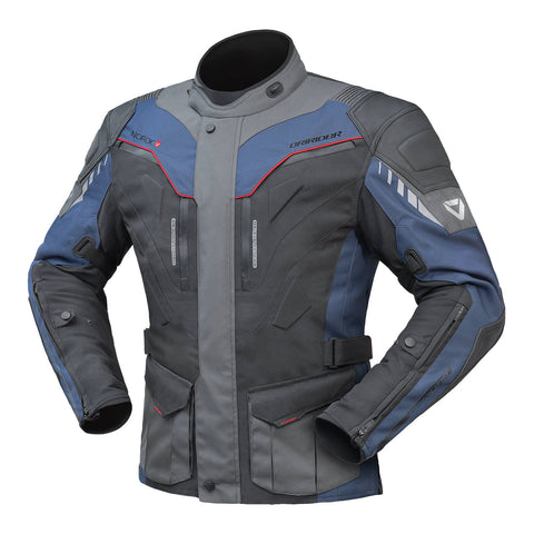 DRIRIDER NORDIC V SPORTS TOURING JACKET - NAVY / GREY