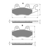 GOLDfren GF009 Offroad Racing K5 Brake Pads (PR55)