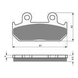 GOLDfren GF025 Sintered Sports S3 Brake Pads (PH38)