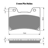 GOLDfren GF028 Sintered Sports S3 Brake Pads (PH115)