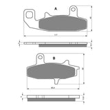 GOLDfren GF036 Sintered Sports S3 Brake Pads (PH67)