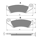 GOLDfren GF041 Sintered Sports S3 Brake Pads