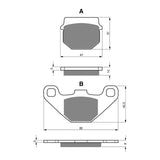 GOLDfren GF042 Offroad Racing K5 Brake Pads (PR23)