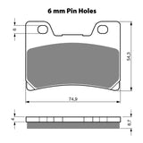 GOLDfren GF045 Sintered Sports S3 Brake Pads (PH116)