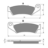 GOLDfren GF052 Sintered Sports S3 Brake Pads (PH49)