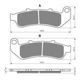 GOLDfren GF055 Sintered Sports S3 Brake Pads (PH123)