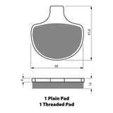 GOLDfren GF057 Sintered Sports S3 Brake Pads (PH74)