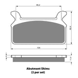 GOLDfren GF063 Sintered Sports S3 Brake Pads (PH157)