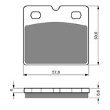 GOLDfren GF072 Sintered Sports S3 Brake Pads (PH57)