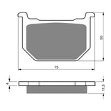 GOLDfren GF075 Sintered Sports S3 Brake Pads (PH10)