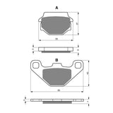 GOLDfren GF084 Sintered Sports S3 Brake Pads (PH16)