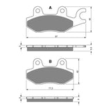GOLDfren GF088 Sintered Sports S3 Brake Pads (PH203)