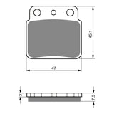 GOLDfren GF092 Offroad Racing K5 Brake Pads (PR103)