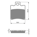 GOLDfren GF098 Sintered Sports S3 Brake Pads (PH172)