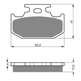 GOLDfren GF100 Offroad Racing K5 Brake Pads (PR77)