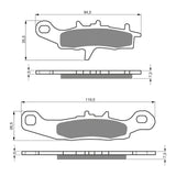 GOLDfren GF108 Offroad Racing K5 Brake Pads (PR244)