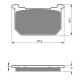 GOLDfren GF127 Sintered Sports S3 Brake Pads (PH14)