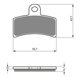 GOLDfren GF143 Sintered Sports S3 Brake Pads (PH274)