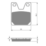 GOLDfren GF169 Sintered Sports S3 Brake Pads (PH254)