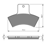 GOLDfren GF179 Offroad Racing K5 Brake Pads (PR257)