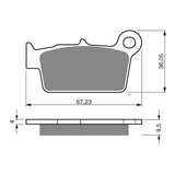 GOLDfren GF187 Offroad Racing K5 Brake Pads (PR326)
