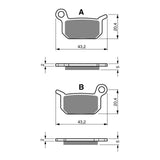 GOLDfren GF190 Offroad Racing K5 Brake Pads (PR320)