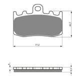 GOLDfren GF196 Sintered Sports S3 Brake Pads (PH299)