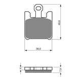 GOLDfren GF200 Sintered Sports S3 Brake Pads (PH328)
