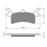 GOLDfren GF209 Offroad Racing K5 Brake Pads (PR319)