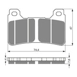 GOLDfren GF214 Race GPR Brake Pads