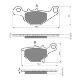 GOLDfren GF226 Offroad Racing K5 Brake Pads (PR348)