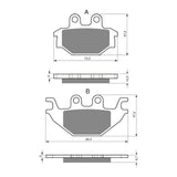 GOLDfren GF230 Offroad Racing K5 Brake Pads (PR333)