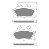 GOLDfren GF244 Sintered Sports S3 Brake Pads (PH379)
