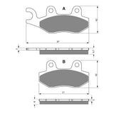GOLDfren GF247 Sintered Sports S3 Brake Pads (PH251)