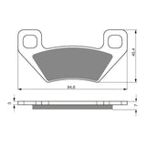 GOLDfren GF254 Offroad Racing K5 Brake Pads (PR344)