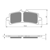 GOLDfren GF258 Sintered Sports S3 Brake Pads (PH389)
