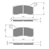 GOLDfren GF261 Offroad Racing K5 Brake Pads (PR402)