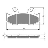 GOLDfren GF267 Sintered Sports S3 Brake Pads (PH355)