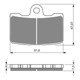 GOLDfren GF269 Sintered Sports S3 Brake Pads (PH395)