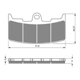 GOLDfren GF270 Sintered Sports S3 Brake Pads (PH305)