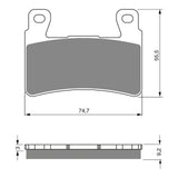 GOLDfren GF279 Sintered Sports S3 Brake Pads (PH273 - HD Only)