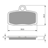 GOLDfren GF307 Offroad Racing K5 Brake Pads (PR446)